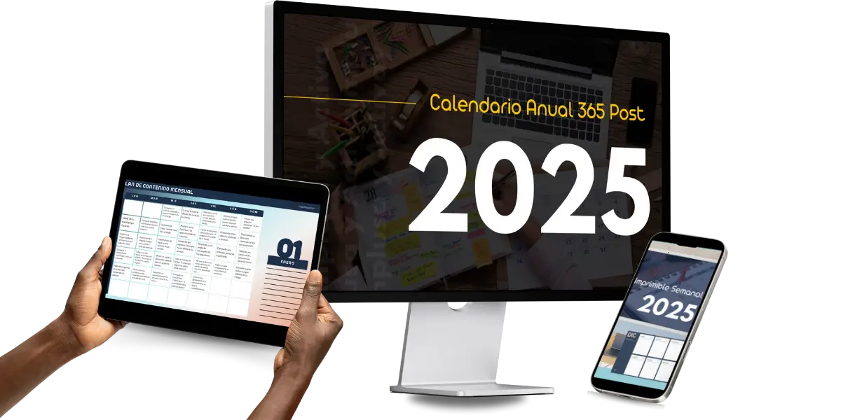 Calendario Anual planificador 365 Publicaciones  